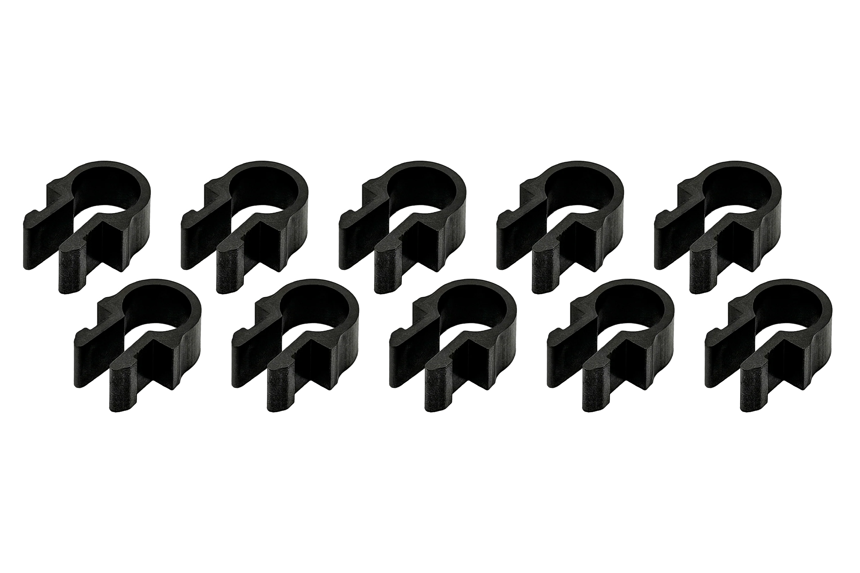 Set of 10 Cable Management Clips with 10 Cable Ties