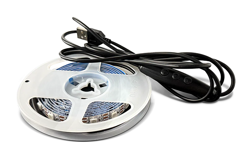 Trak Racer 2m LED Strip Light Set with 1m USB Cable – 3m Total Length Per Strip (Set of 2)