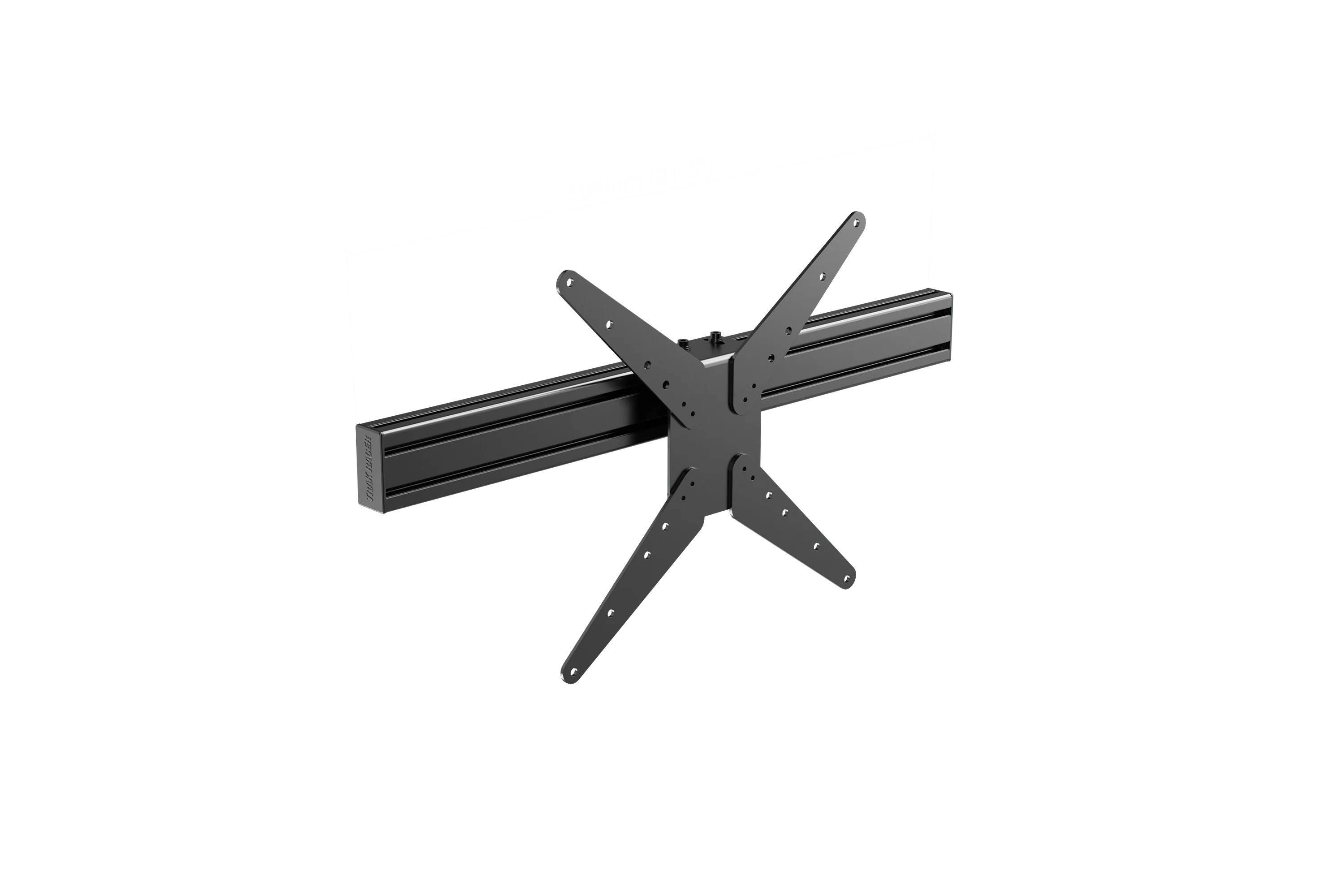 Small Monitor Stand Center Piece with Vesa Mount - 800mm / 31.5" Wide - Image 3