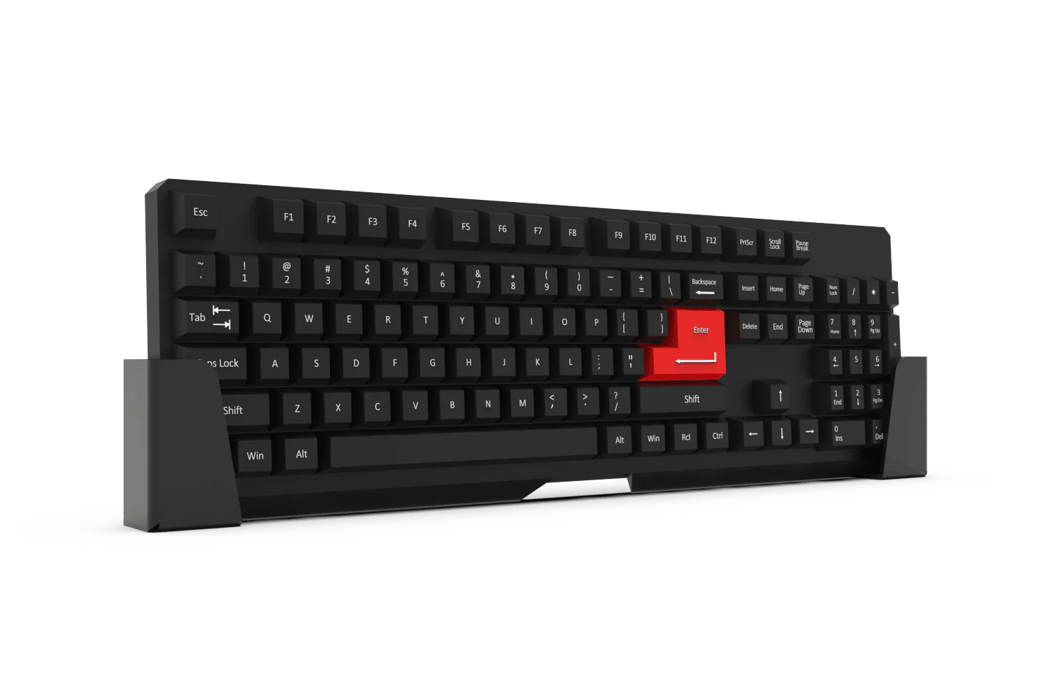 Universal Sim Racing & Flight Simulator Keyboard Holder for Aluminum Cockpits