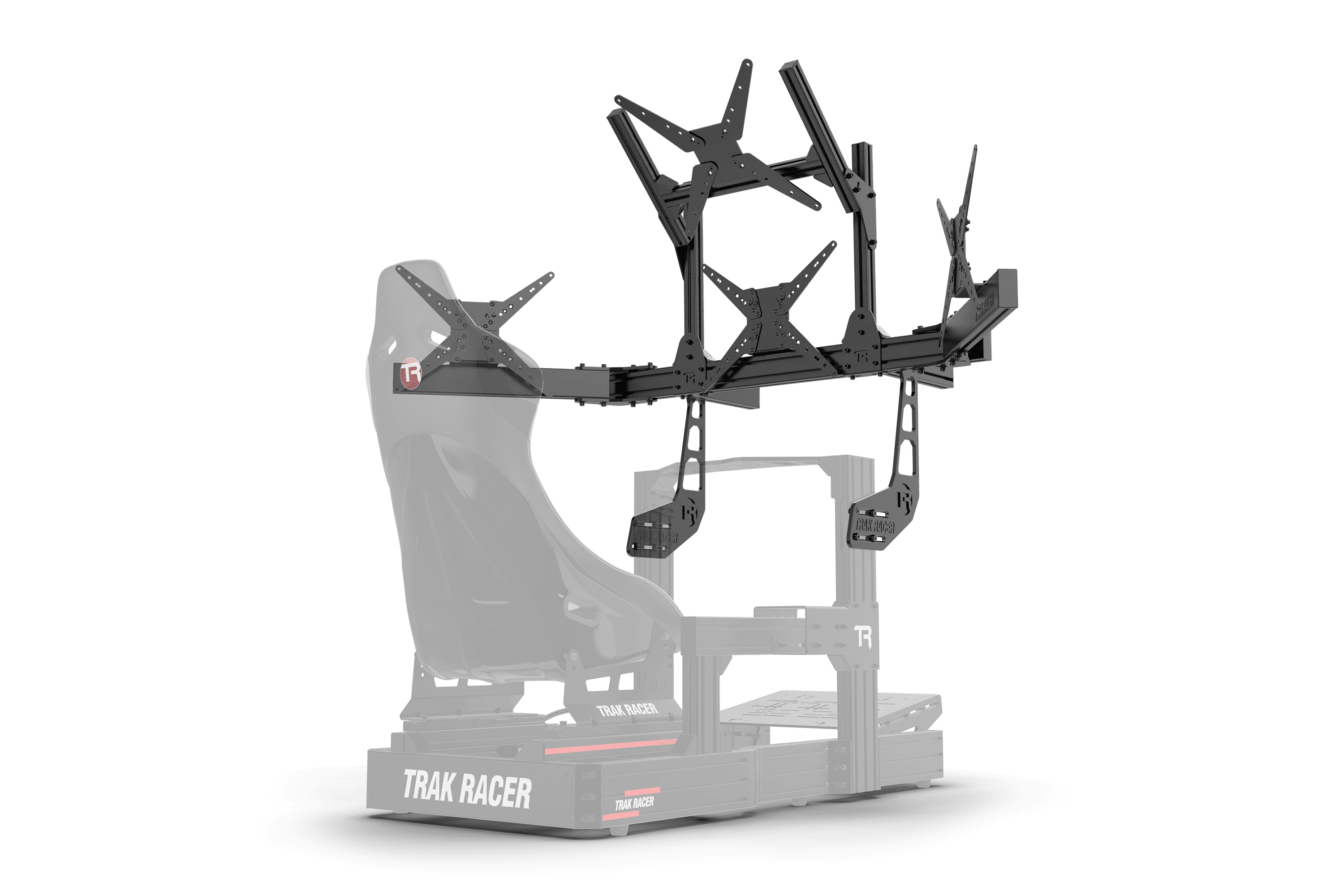 Cockpit-Mounted Quad Monitor Stand - Supports up to 45" Displays - Image 5