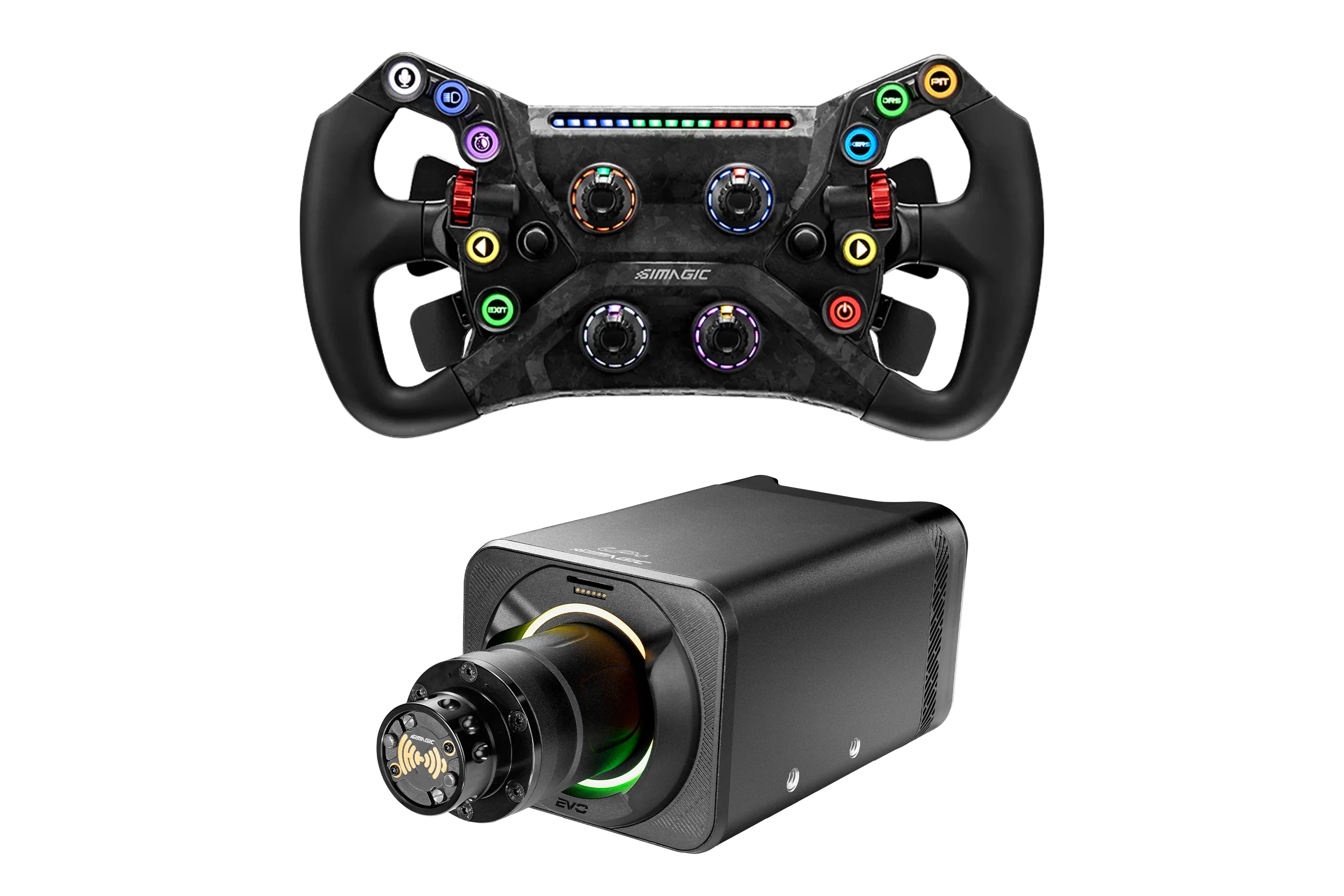 Simagic Alpha EVO Pro 18Nm Wheel Base & GT NEO Steering Wheel Bundle