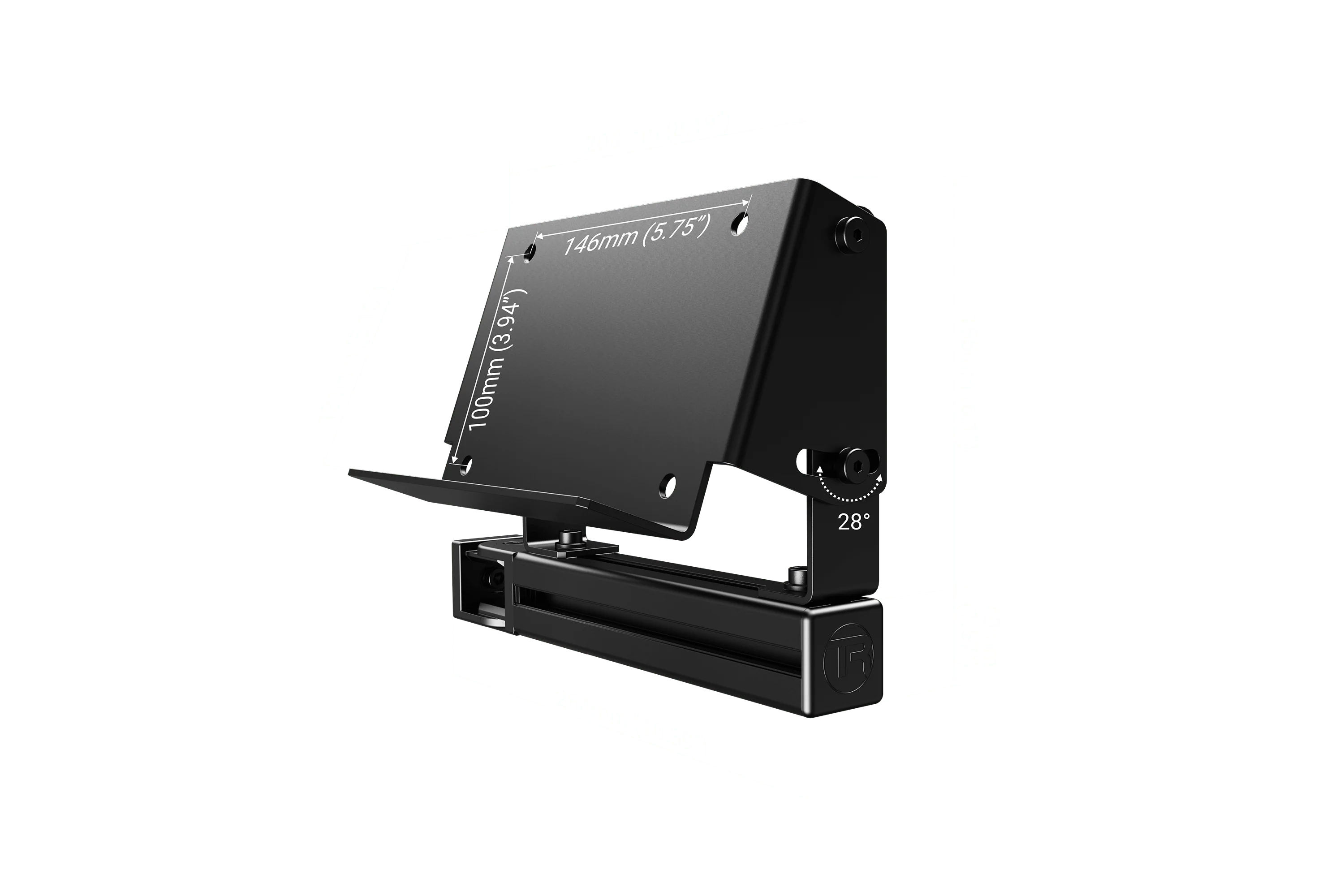 Button Box / Elgato Stream Deck Mount / Dash Mount with Pivot Joint - Image 4