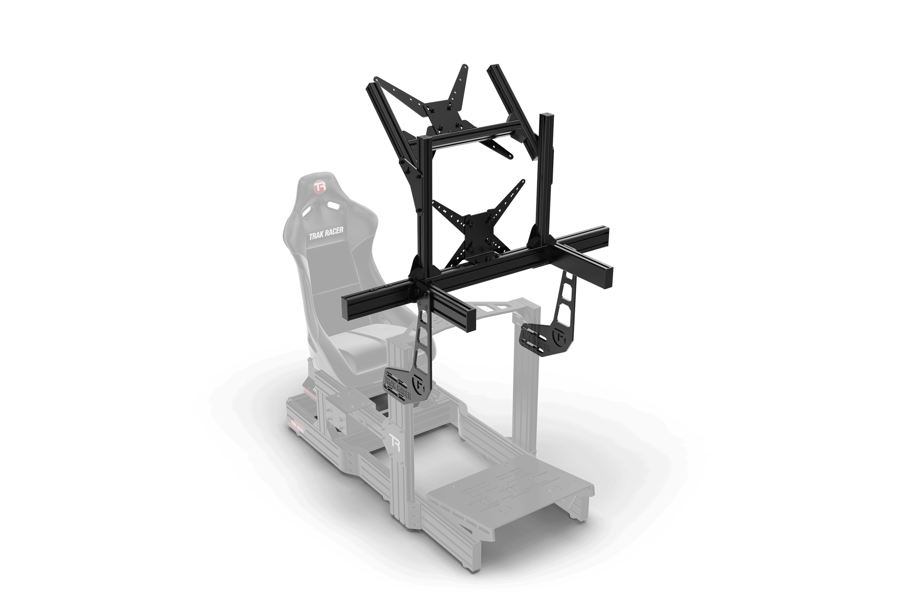 Cockpit-Mounted Dual Monitor Stand - Supports up to 80" Display - Image 3
