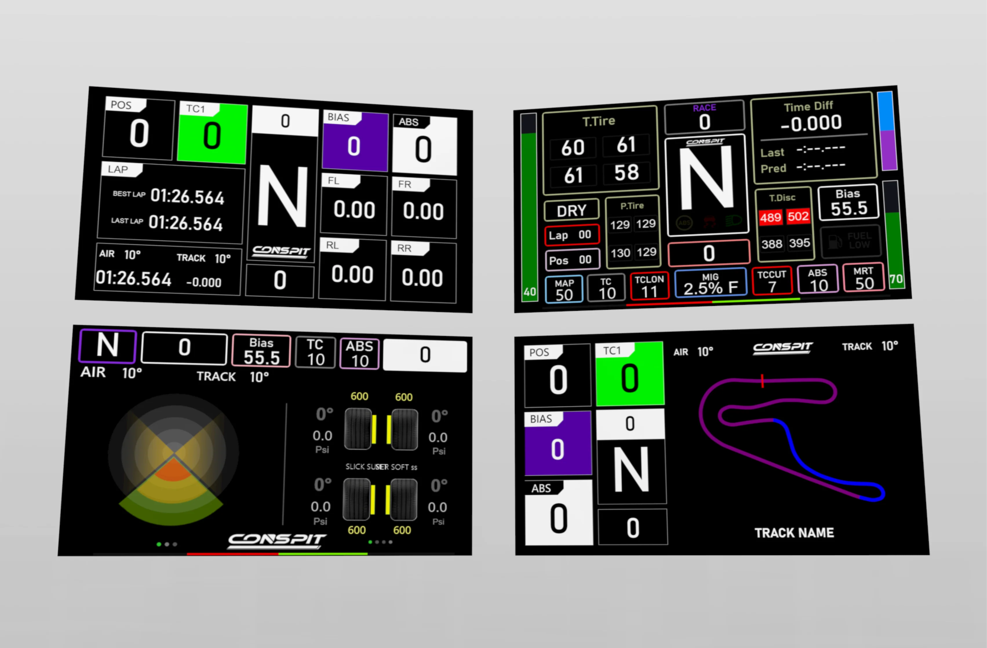 Conspit CSD SimHub Dashboard – 5″ IPS Race Display with RGB Alerts - Image 5