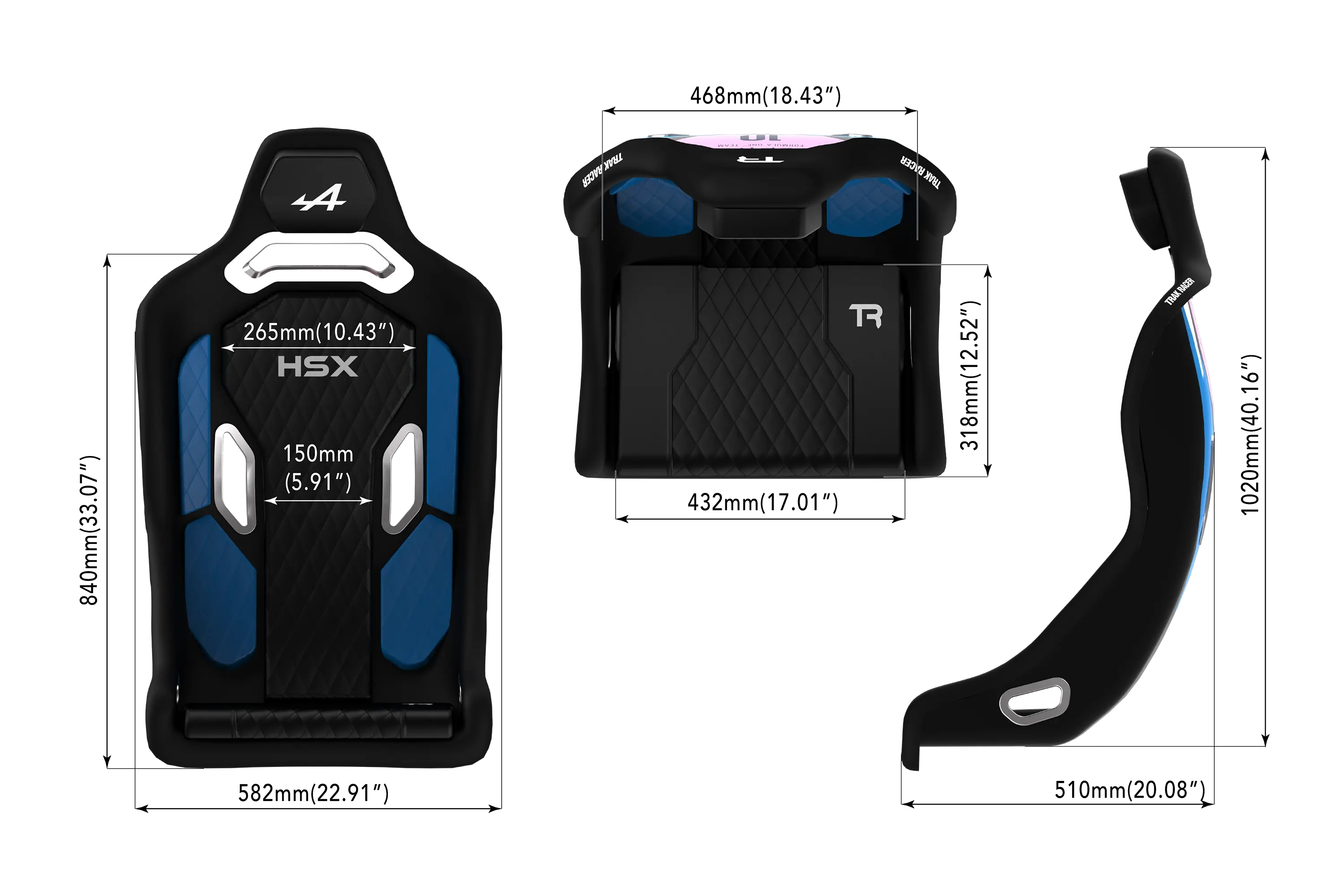 HSX Hybrid Formula Pro Racing Seat - BWT Alpine Formula One™ Team Edition - Image 9