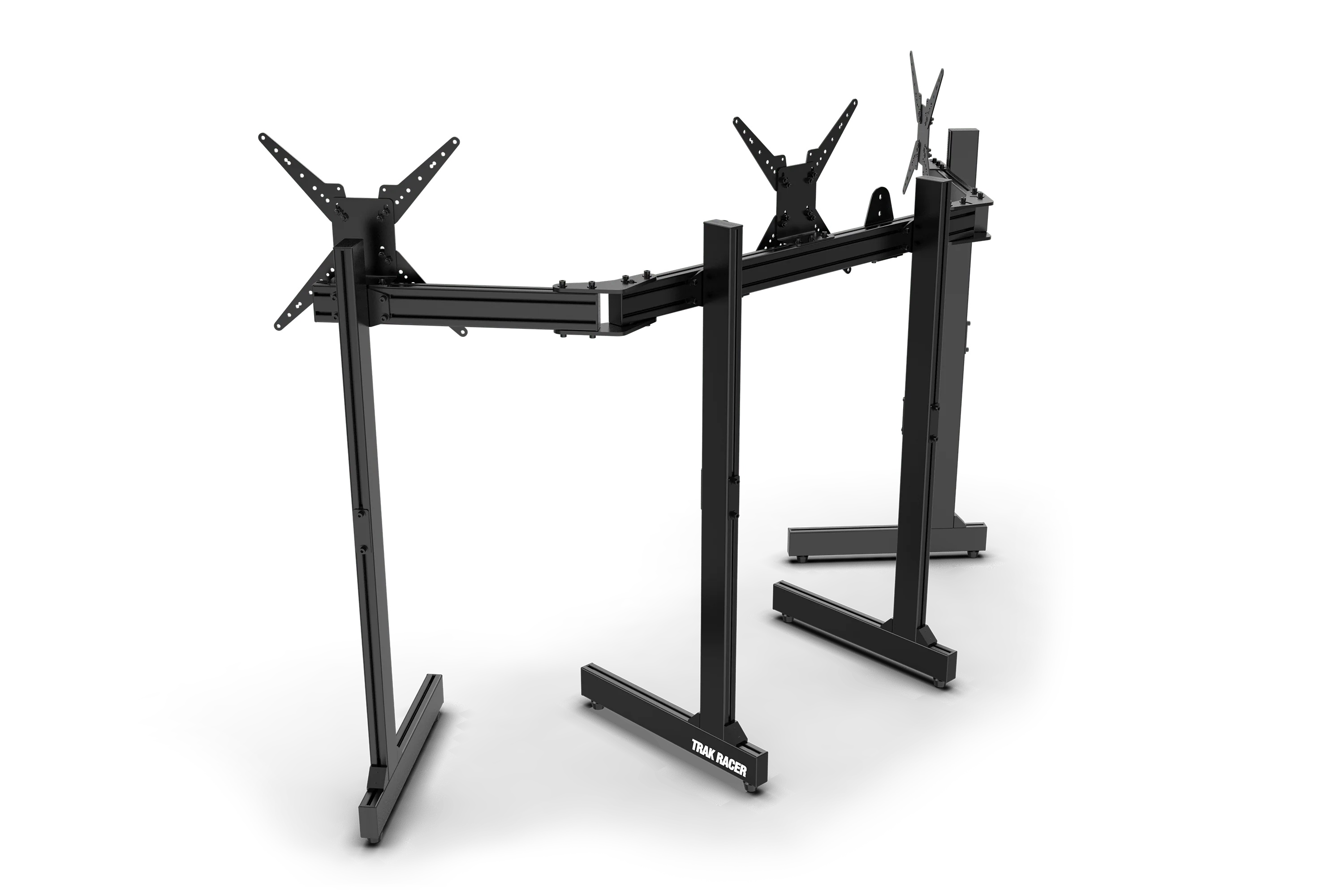 Freestanding Triple (3) Monitor Stand with Extra Leg Supports - Supports up to 55" Displays - Image 3
