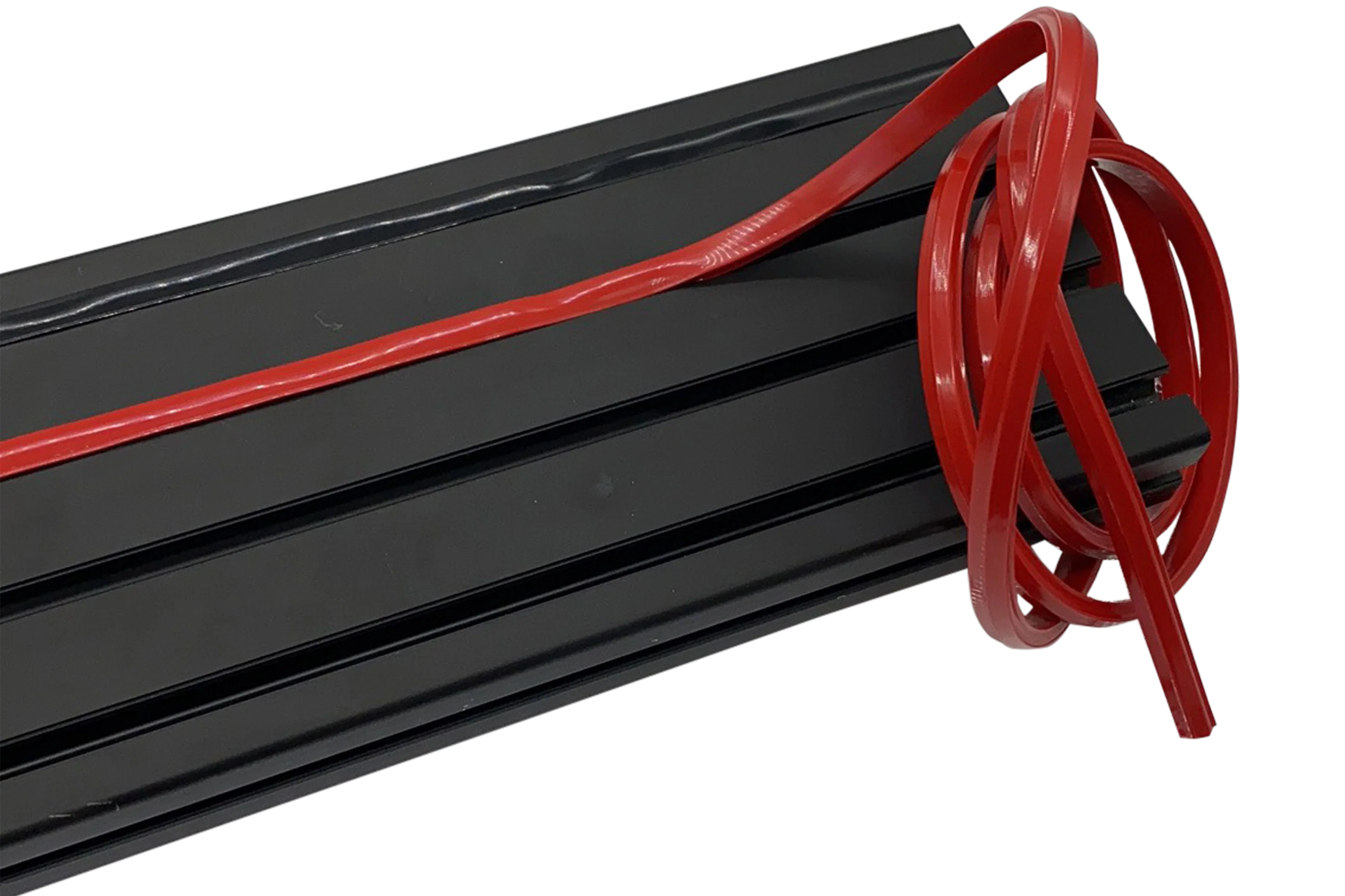 2m/79" Black Rubber Dust/Design Strip – Anti-Slip Protective Edge Trim for Aluminium Profile Sim Rigs - Image 4