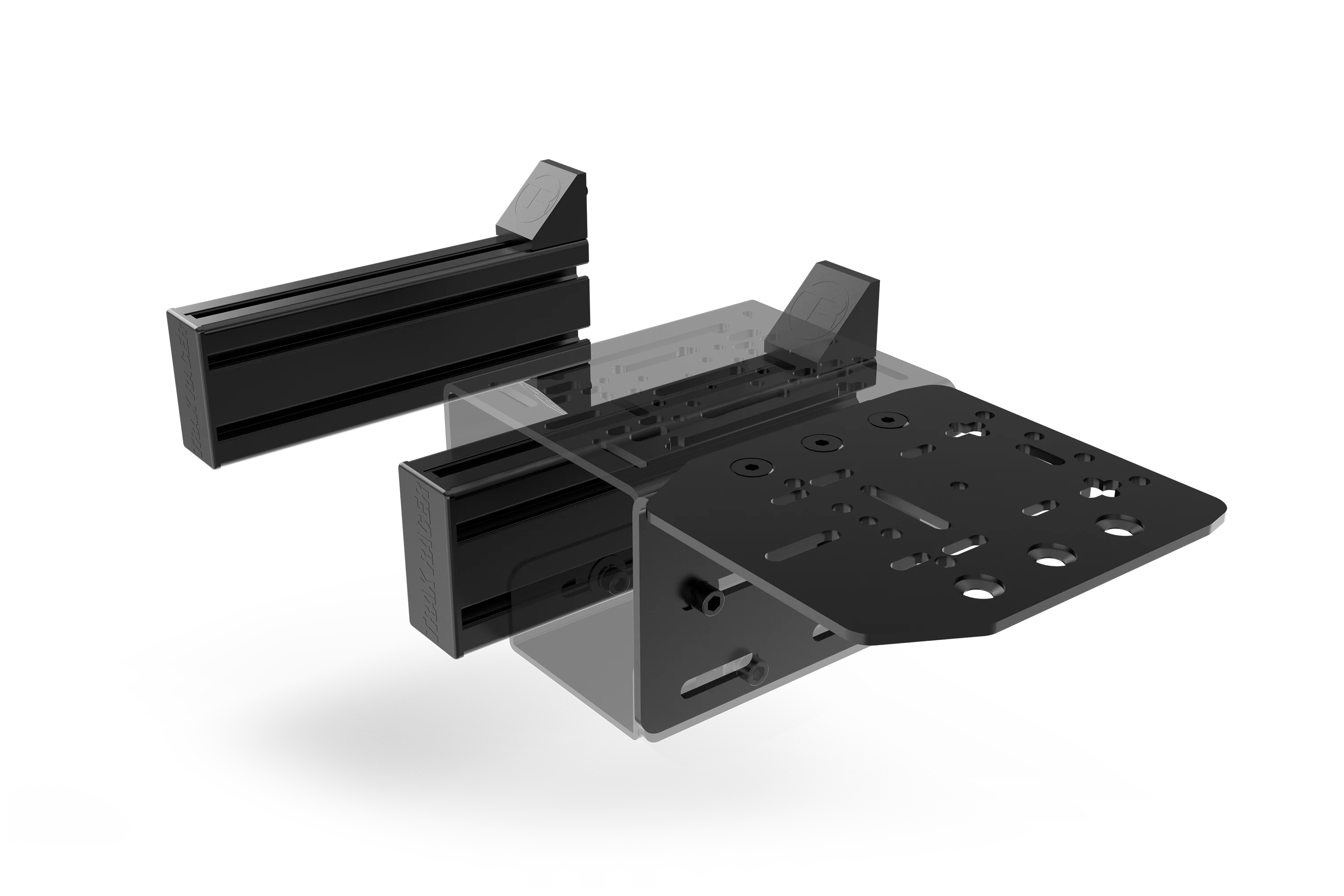 Set of 2 Universal Side Supports – 240mm (80×40mm) for Sim Racing & Flight Sim Rigs - Image 4