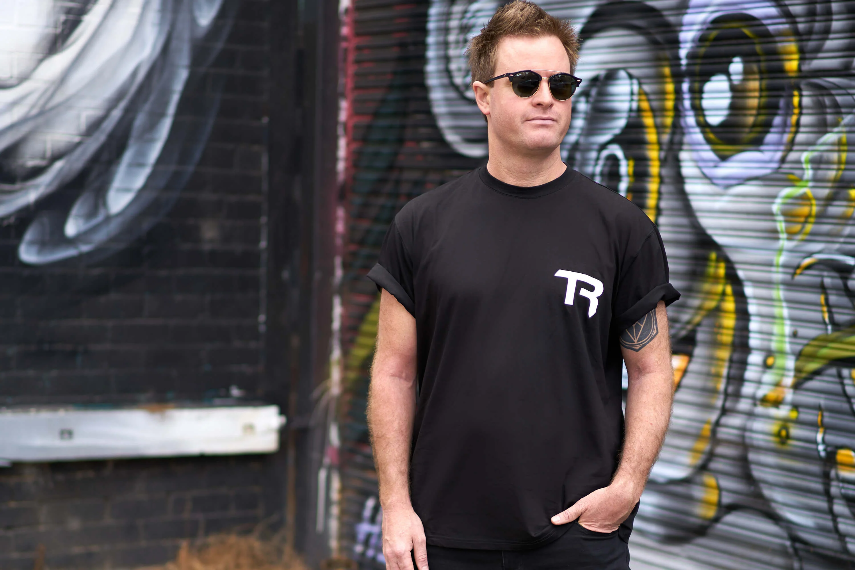 TR Monogrammed Cotton T-shirt - Image 3