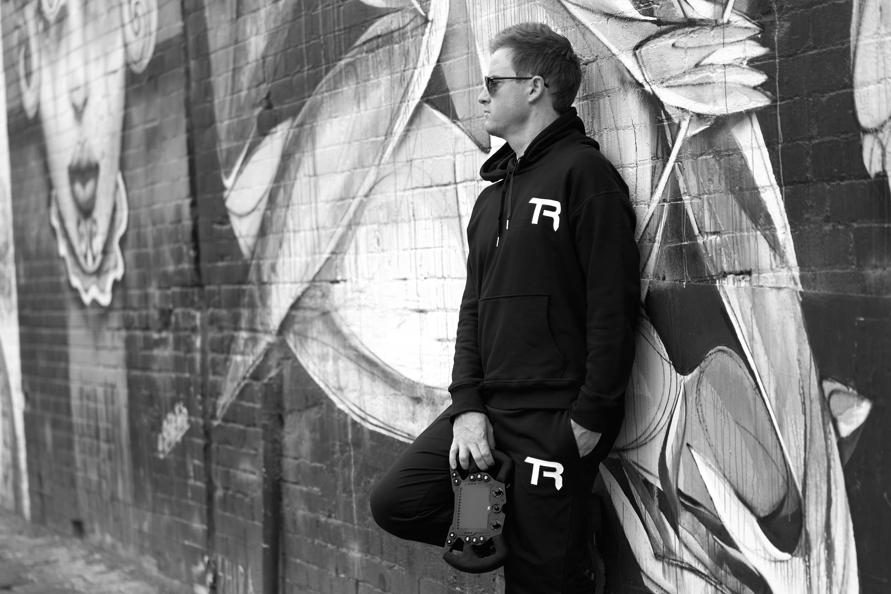 TR Monogrammed Cotton Trak Pants - Image 3