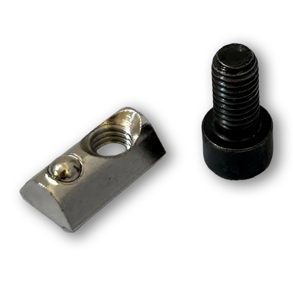 Hex Bolt and Ball-bearing Nut for 8mm T-Slot - Set of 10 or 20