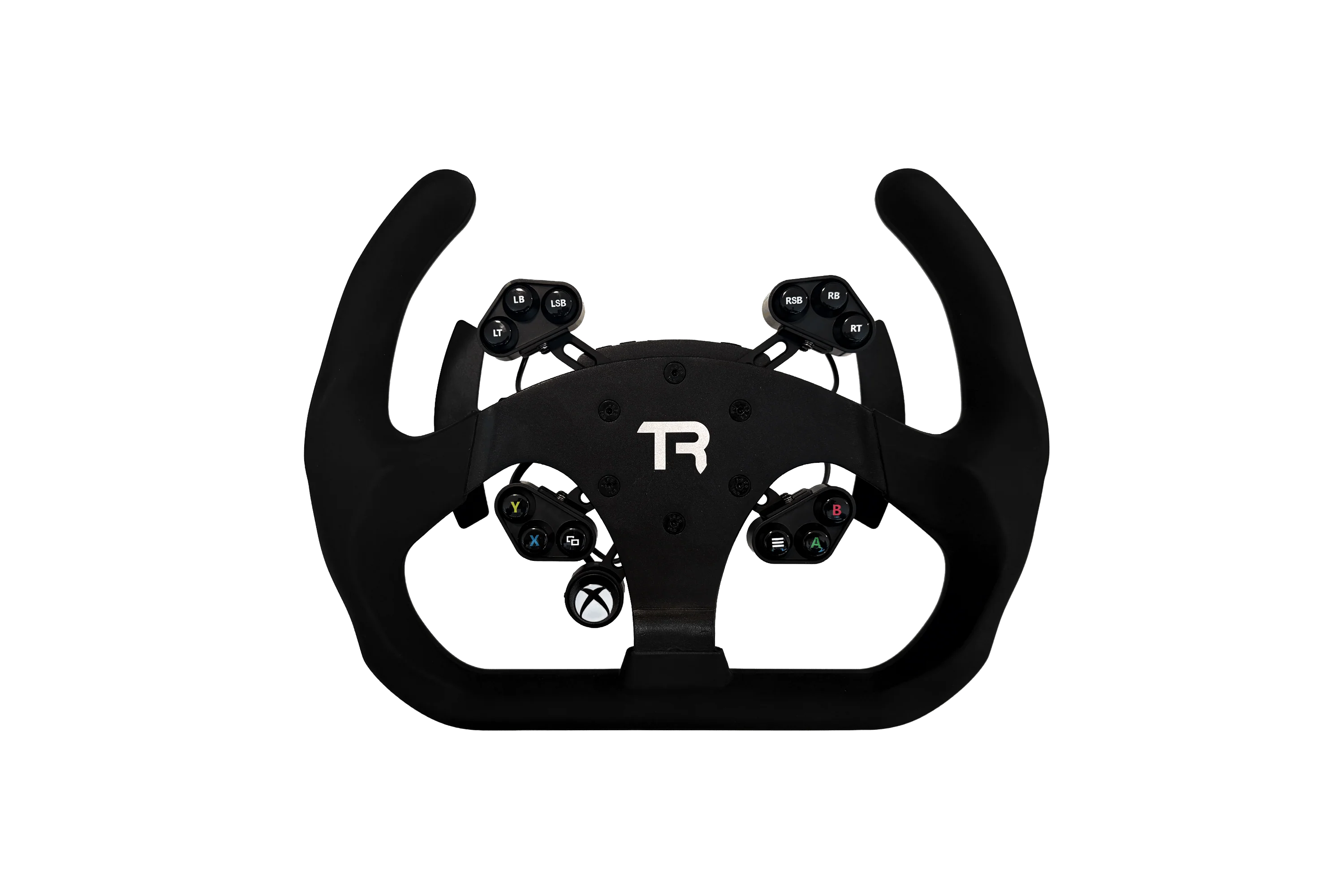 330mm/13" Flat-Bottom Open GT Sim Racing Wheel – Aluminium with Durable Silicon Hand Grips - Image 5
