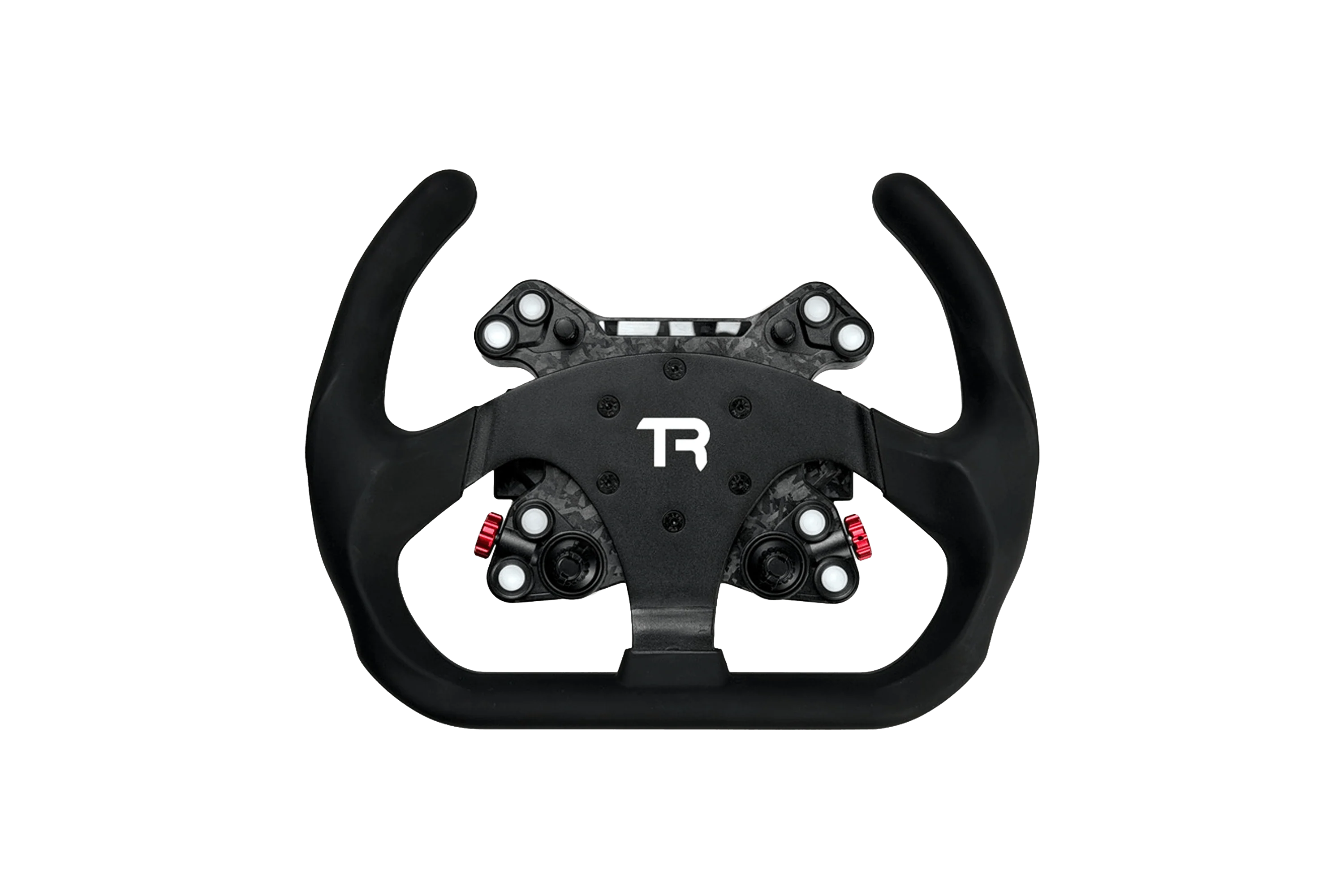 330mm/13" Flat-Bottom Open GT Sim Racing Wheel – Aluminium with Durable Silicon Hand Grips - Image 7